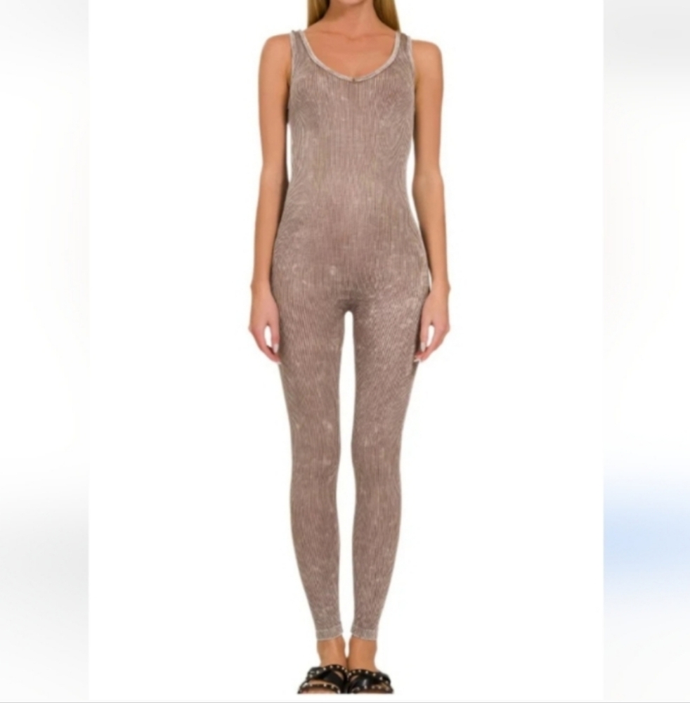 Zenana Seamless Athletic Jumpsuit Sz S M